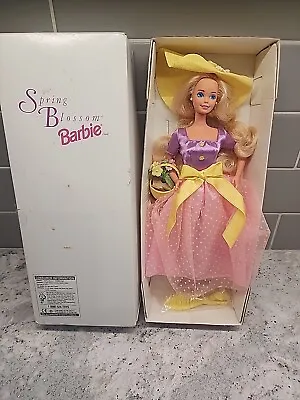 Vintage 90's Mattel Spring Blossom Blonde BARBIE Easter Hat Basket 15201 • $18.99