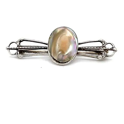 Antique Sterling Silver Blister Pearl Pin • $28