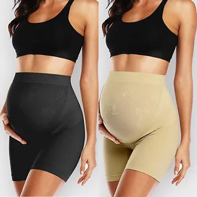 £12.79 • Buy UK Maternity Shapewear High Waist Mid-Thigh Pregnancy Underwear Prevent Chaffing