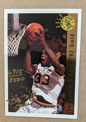 1992 Classic Draft Picks Gold Shaquille O'neal Auto Autograph #'d 6715/8500 • $199.99