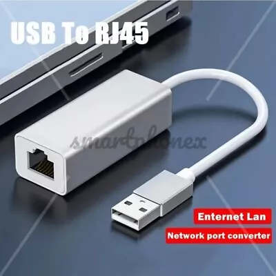 USB 2.0 To Gigabit RJ45 Ethernet LAN Network Adapter 100 Mbps For PC Laptop Mac • $9.96