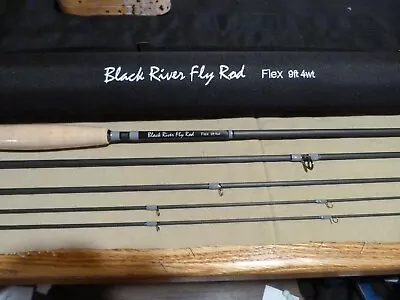 Black River Fly Rod 9ft 4pc 4wt2tips IM8 High Modulus Carbon Blank Maple Seat • $89.99