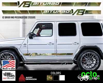 Fit Mercedes-benz G Class Amg Side Doors Decal Stickers Accessories W460 Parts • $94