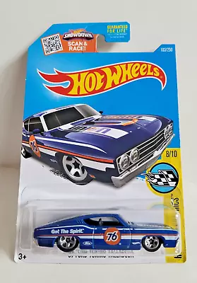 Hot Wheels 2016 HW Speed Graphics '69 Ford Torino Talladega Blue  Union 76 • $4.97