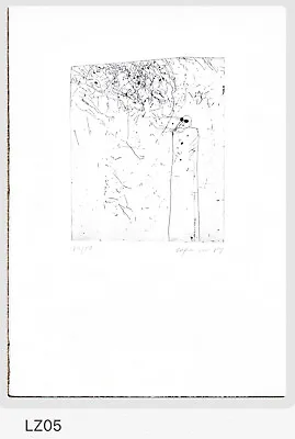 £68 • Buy Leo Zogmayer Prints Modern Art Figure Prints Etching Print