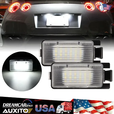 2PCS White LED License Plate Light Lamp For Nissan 350Z 370Z GT-R G35 G37 SENTRA • $14.24