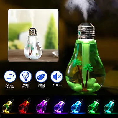 $8.98 • Buy RGB LED Bulb Air Humidifier Aroma Essential Oil Diffuser Ultrasonic Aromatherapy