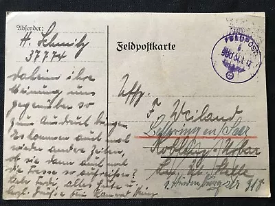 WW2 German Soldier's Field Posted Feldpostcard Home Genuine • $10