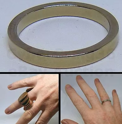 £3.99 • Buy STRONG MAGNET MAGNETIC RING MAGIC TRICK PRO MAGICIAN PROP SIZE 18 19 20mm NEW PK