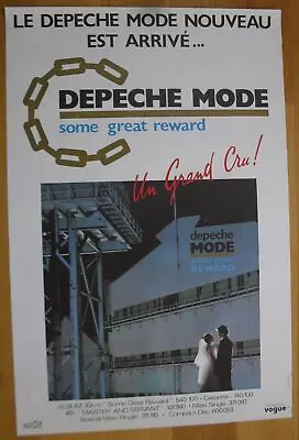 DEPECHE MODE French Original Promo Poster '84 • $253.81