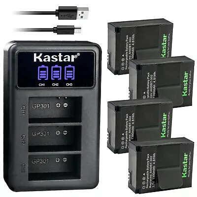 Kastar Battery Triple Charger For GoPro AHDBT-302 HD HERO3 Hero 3 Hero 3+ Hero3+ • $22.99