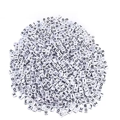 £8.39 • Buy  800 Pieces White Child Necklace Letter Charm Name Bracelets Beads