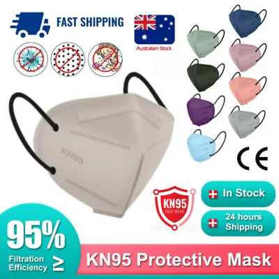 50-100Pcs KN95 N95 KF94 P2 Disposable Face Mask Individually Wrapped Masks CE1 • $12.34