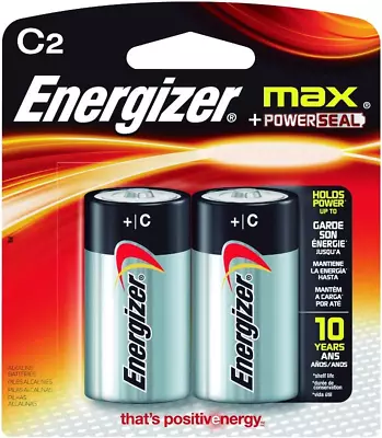 Max C Batteries Premium Alkaline C Cell Batteries (2 Battery Count) • $6.75