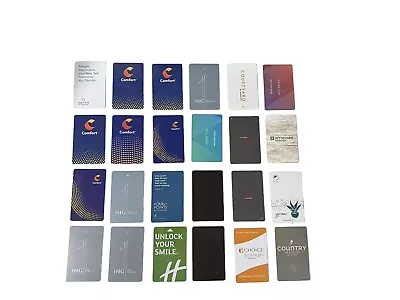 Hotel Room Card Keys Lot Of 24 Assorted Choice Marriot IHG And More A3 • $10