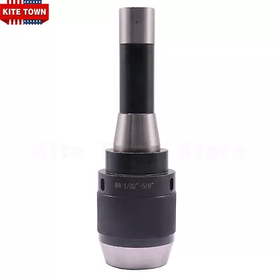 1/32 -5/8  Standard Keyless Drill Chuck With Integral Shank R8 Arbor US Stock • $44.99