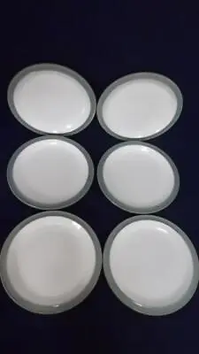 £45 • Buy Denby Azure 8 3/4  Dessert Plates X 6 - Vgc