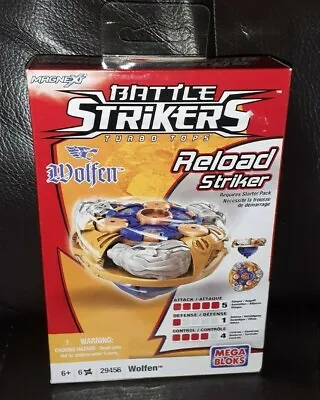 New MEGA BLOKS Battle Strikers Turbo Tops Wolfen #29456 Ages 6+ 2009 P&Pinc • £10.49