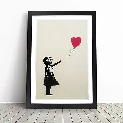 Banksy Girl With Balloon Wall Graffiti Wall Art Print Framed Picture Poster • £24.95