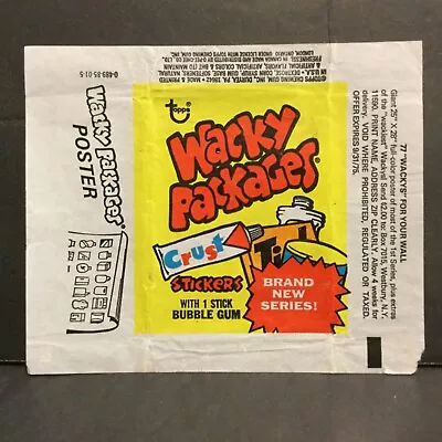 1975 Topps Wacky Packages Series 14 Wax Wrapper Code 0-489-85-01-5 Sku23JJ • $9.99