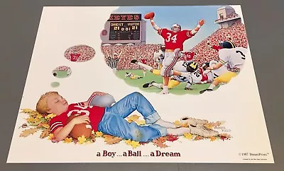 Ohio State Buckeyes Vs Michigan Wolverines 1987 Poster Print Football Kids Dream • $5