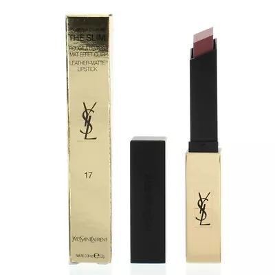 Yves Saint Laurent Red Lipstick The Slim Leather Matte 17 Nude Antonym Brand New • £29.90