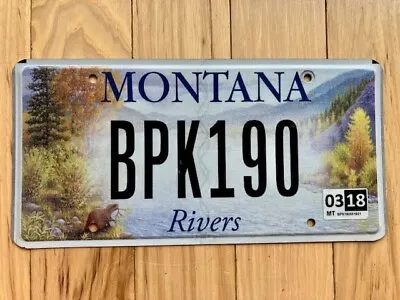 2018 Montana Rivers License Plate • $14.99