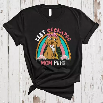 Best Cockapoo Mom Ever Mother's Day Rainbow Flowers Dog Floral Family Shirt Mug • $13.45