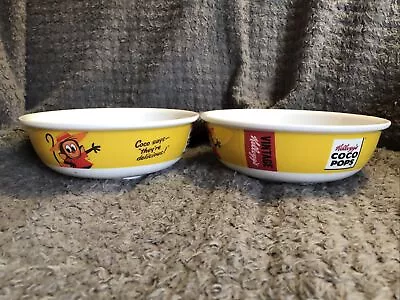 2 X  Vintage Kellogg's  Coco Pops Childrens Cereal Bowls 2020 Pair Reproduction • £6.99