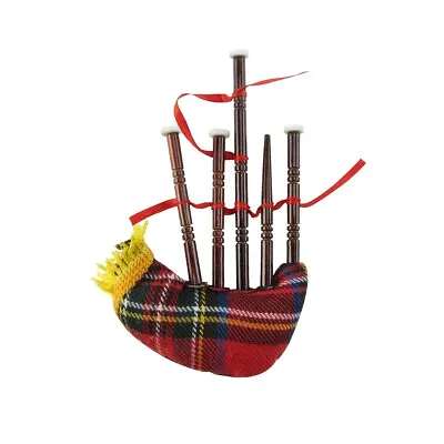 Miniature Bag Pipe Musical Instrument Realistic Ornament Bagpipe Gift Topper/Box • $17.21