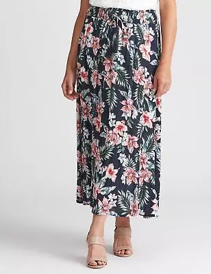 MILLERS - Womens Skirts - Maxi - Winter - Blue - Floral - Straight - Fashion • $10.74