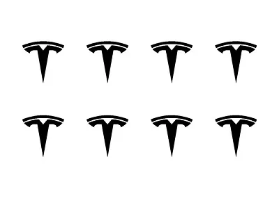 Small Tesla Logo Vinyl Decals Phone Dashboard Mirror Laptop Stickers Set Of 8 • $4.59
