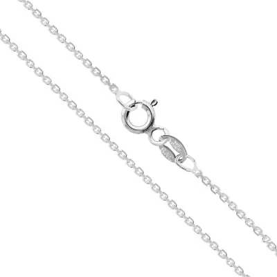 Sterling Silver Light Cable Chain 1.2mm Solid 925 Italy Rolo Link New Necklace • $8.29