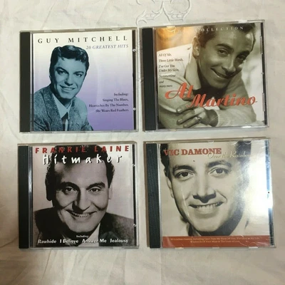 £5 • Buy Music Cd Job Lot Bundle Guy Mitchell + Frankie Laine + Al Martino + Vic Damone 