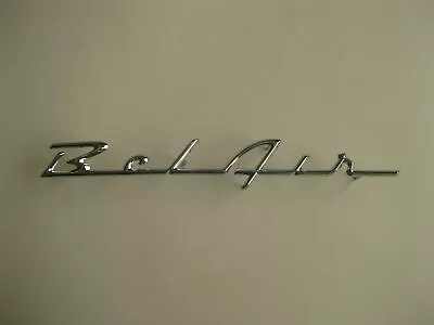 Chrome Chev Belair Badge 55 56 New 1955 1956 Chevrolet Emblem Bel Air Script • $59.99