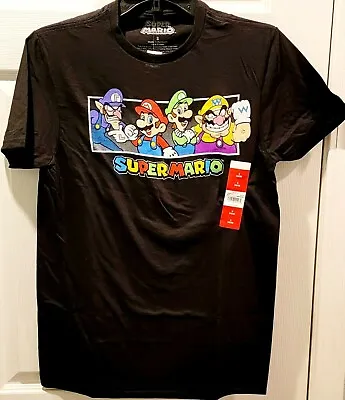 $8.99 • Buy NWT Men's Super Mario T-Shirt Nintendo Video Game System Luigi S M L XL 2XL 3XL