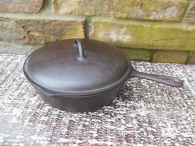 Vintage NO. 7 BSR Birmingham Stove & Range Cast Iron Chicken Fryer Pan Skillet • $59.95