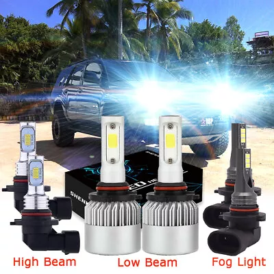 For Toyota 4Runner 2003 2004 2005 LED Headlight Bulbs Kit Hi/lo Beam + Fog Light • $34.39