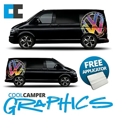 Vw Volkswagen T4 T5 T6 Camper Paint Special Edition Giant Vw Logo Graphic Decal • £160.45