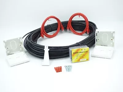 £21 • Buy 15 MTR  Cat6 External Network Extension Kit  Ethernet Cable Kit 100% COPPER