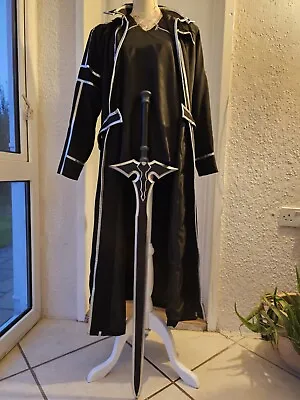 Kirito Sword Art Online Mens Cosplay Costume Small • £37.50