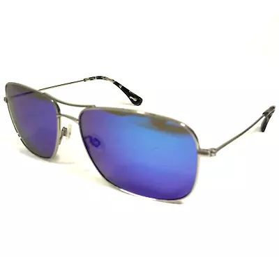 Maui Jim Sunglasses Wiki Wiki MJ-246-17 Silver Aviators With Mirrored Lenses • $289.99