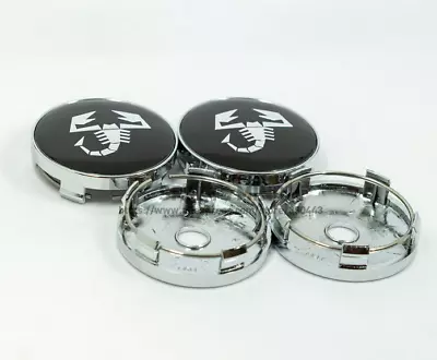 4x60mm Scorpion Black Chrome Decals Badges Wheel Center Hub Caps Rim Caps  • $27.71