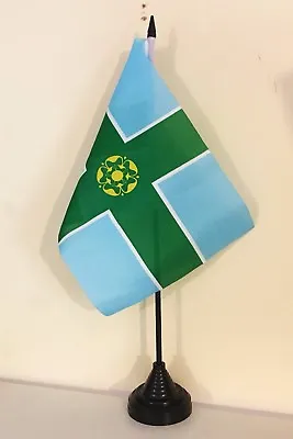 £6.99 • Buy DERBYSHIRE TABLE FLAG 9  X 6  22.5cm X 15cm Flags DERBY