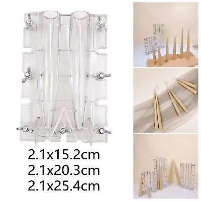Long Pole Taper Candle Mold Clear Plastic Wax Mould Tapered Candlesticks Pillar • £17.17