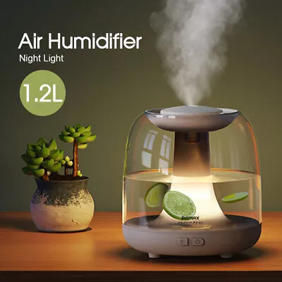 1.2L Air Humidifier Ultrasonic Purifier Diffuser LED Recharg Aroma Essential Oil • $24.99