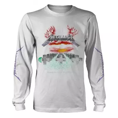 Men's Metallica Master Of Puppets Tracks (White) Long Sleeve Small White • $39.92