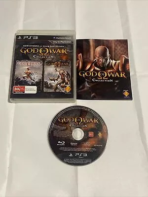 God Of War Collection Mint 1 & 2 HD Remastered PlayStation 3 Tested & Working • $49