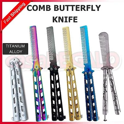 CSGO Rainbow Butterfly Comb Knife Metal Folding Practice Trainer Training Tool • $7.99