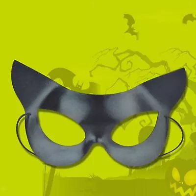Cat Mask Costume Accessory Dress Up Theme Half Face Halloween Masquerade Mask • $13.68